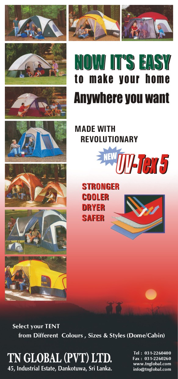All types of tents in Sri Lanka by TN Global LTD.