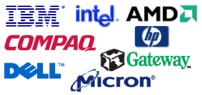 IBM, COMPAQ, HP, DELL used computers.